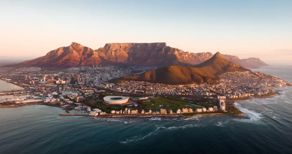 Aerial view of Table Mountain